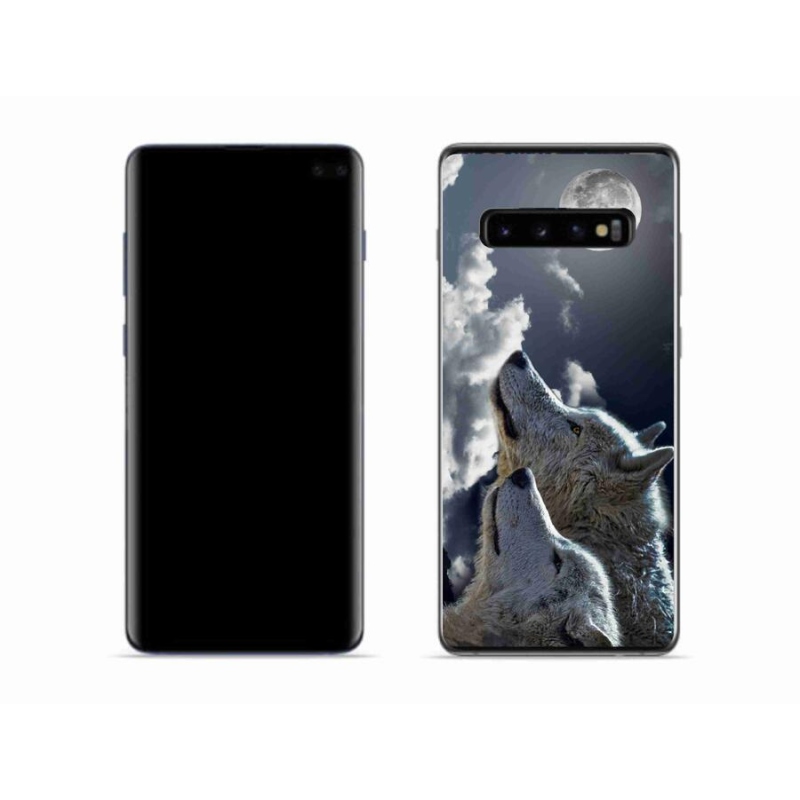 Gelový kryt mmCase na mobil Samsung Galaxy S10 - vlci