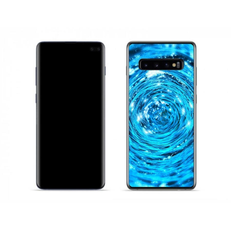 Gelový kryt mmCase na mobil Samsung Galaxy S10 - vodní vír