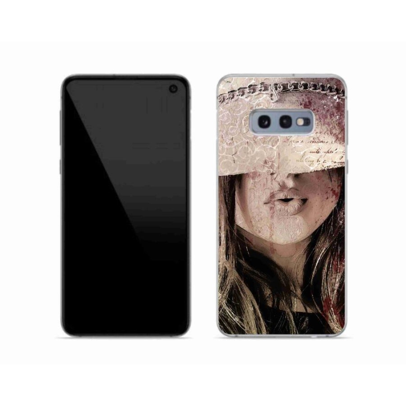 Gelový kryt mmCase na mobil Samsung Galaxy S10e - dívka
