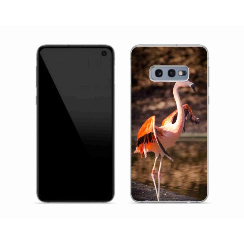 Gelový kryt mmCase na mobil Samsung Galaxy S10e - plameňák 2