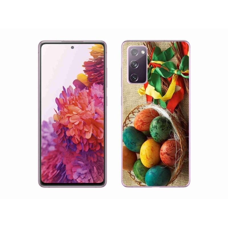 Gelový kryt mmCase na mobil Samsung Galaxy S20 FE - pomlázky a vajíčka