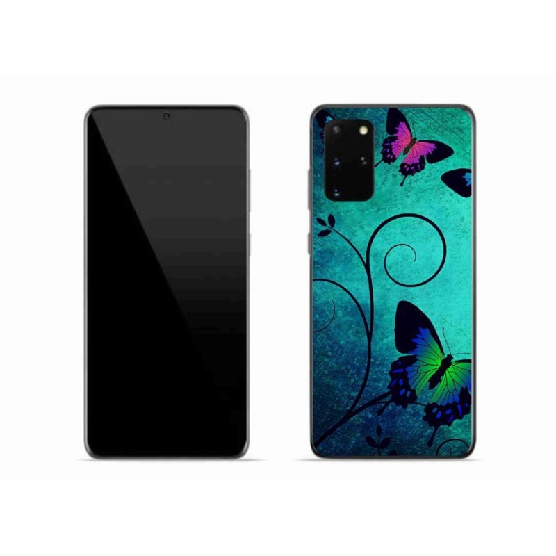 Gelový kryt mmCase na mobil Samsung Galaxy S20 Plus - barevní motýli