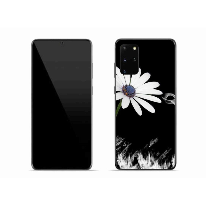 Gelový kryt mmCase na mobil Samsung Galaxy S20 Plus - bílá květina