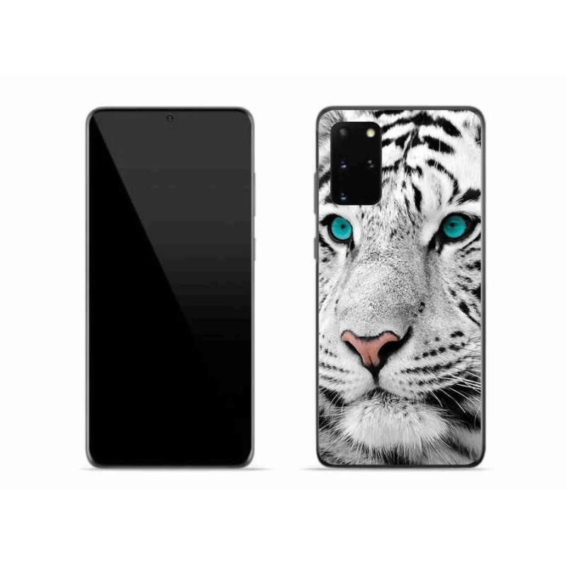 Gelový kryt mmCase na mobil Samsung Galaxy S20 Plus - bílý tygr