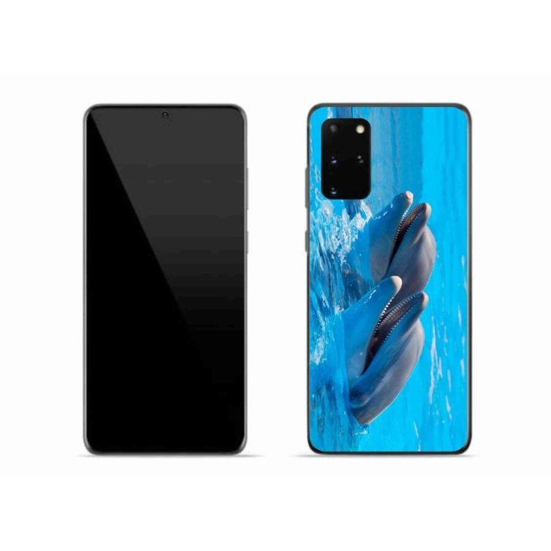 Gelový kryt mmCase na mobil Samsung Galaxy S20 Plus - delfíni