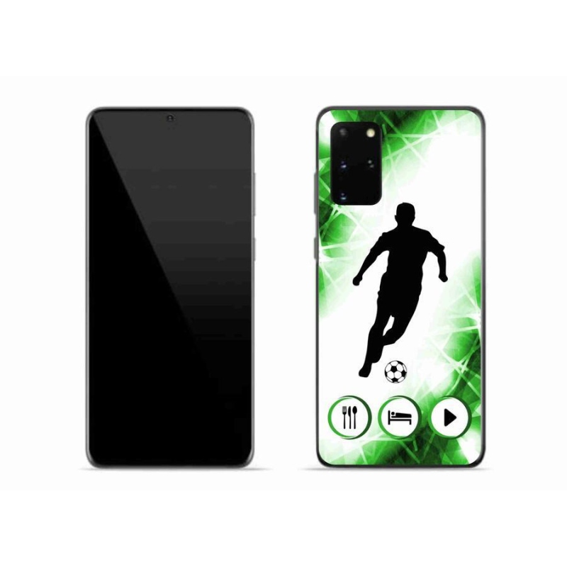 Gelový kryt mmCase na mobil Samsung Galaxy S20 Plus - fotbalista