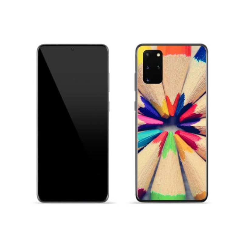 Gelový kryt mmCase na mobil Samsung Galaxy S20 Plus - pastelky