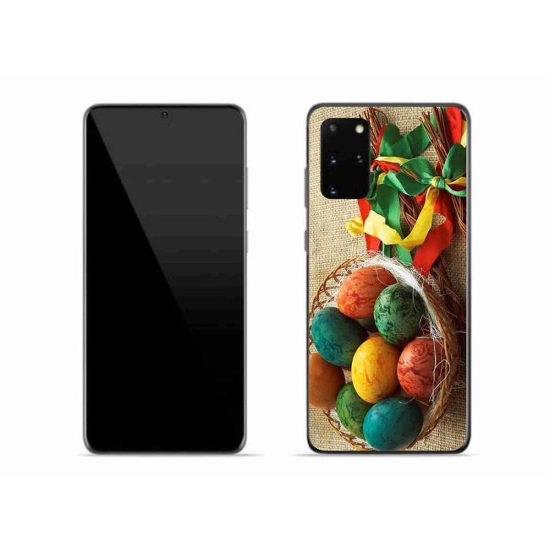 Gelový kryt mmCase na mobil Samsung Galaxy S20 Plus - pomlázky a vajíčka