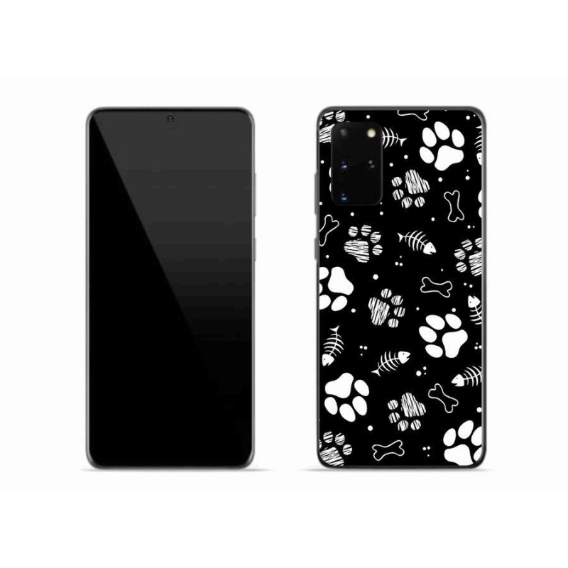 Gelový kryt mmCase na mobil Samsung Galaxy S20 Plus - psí tlapky