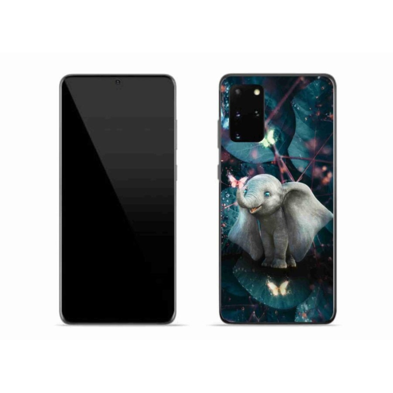 Gelový kryt mmCase na mobil Samsung Galaxy S20 Plus - roztomilý slon