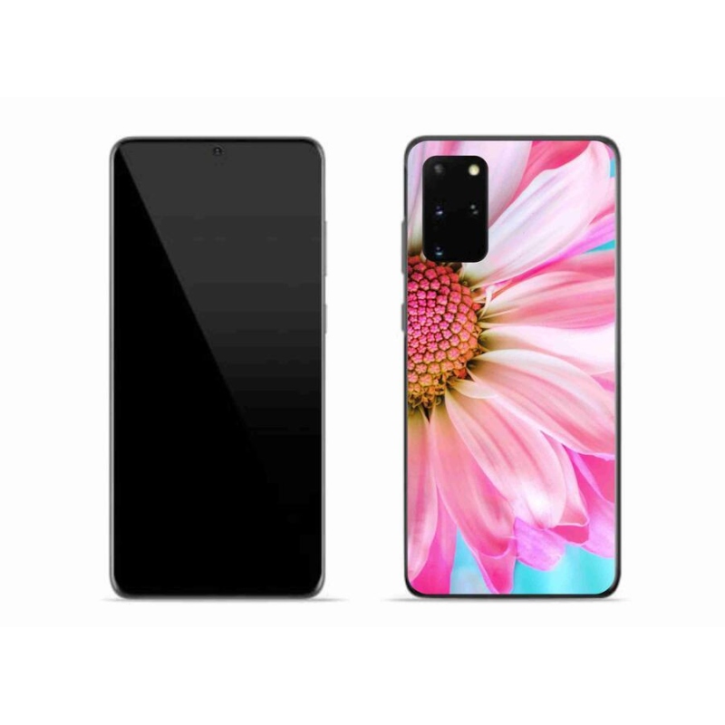 Gelový kryt mmCase na mobil Samsung Galaxy S20 Plus - růžová květina