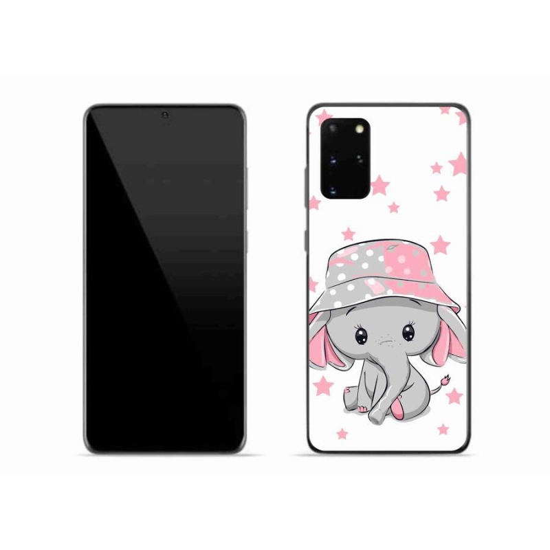 Gelový kryt mmCase na mobil Samsung Galaxy S20 Plus - růžový slon