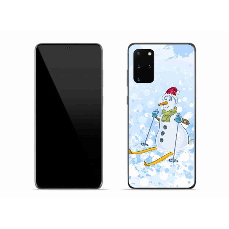 Gelový kryt mmCase na mobil Samsung Galaxy S20 Plus - sněhulák