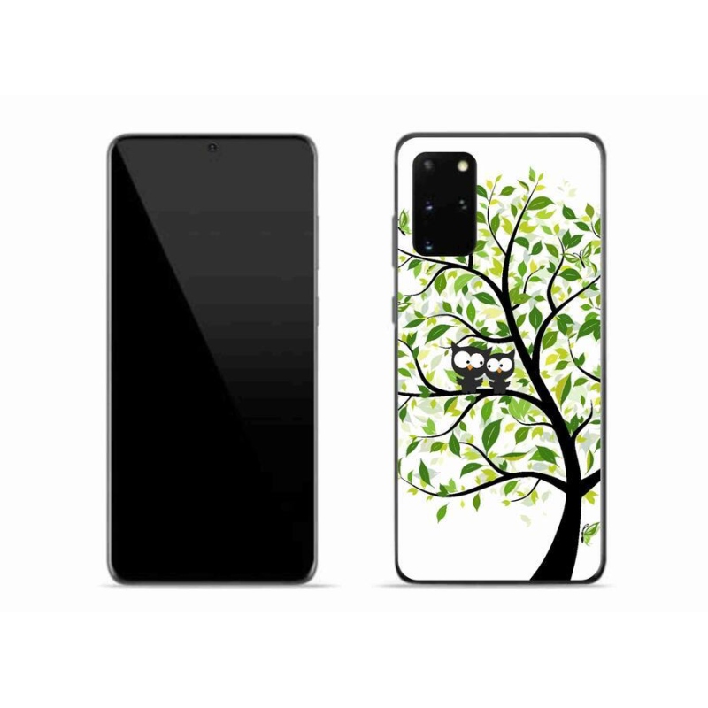 Gelový kryt mmCase na mobil Samsung Galaxy S20 Plus - sovičky na stromě