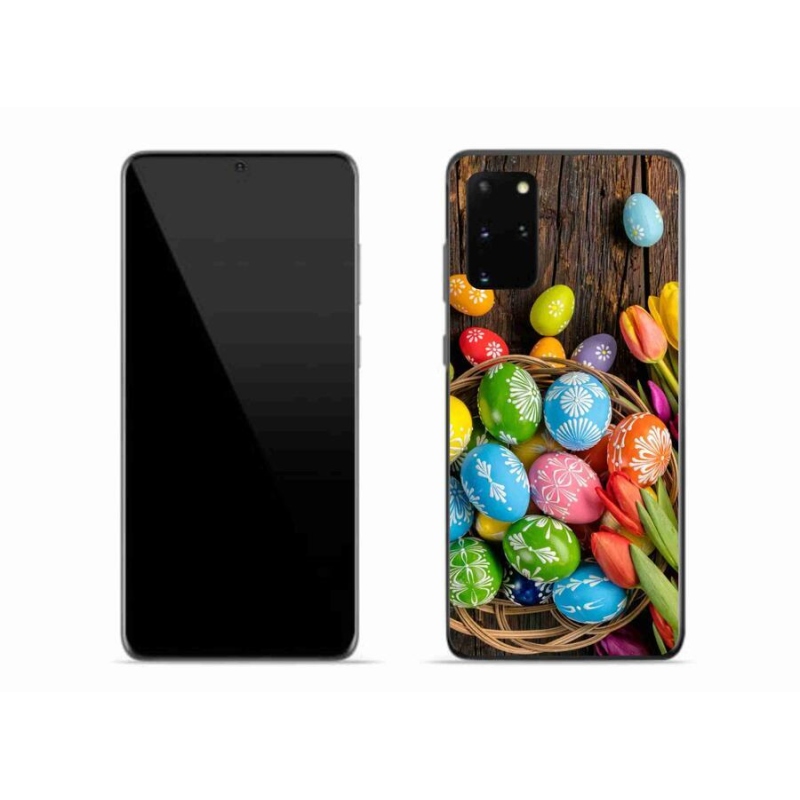Gelový kryt mmCase na mobil Samsung Galaxy S20 Plus - velikonoční vajíčka