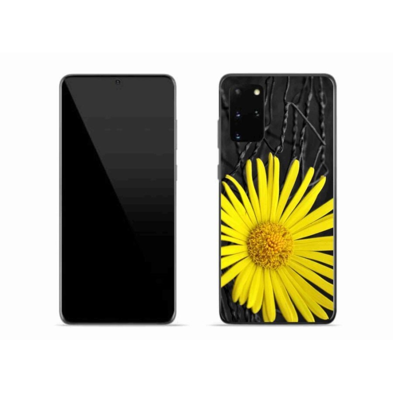 Gelový kryt mmCase na mobil Samsung Galaxy S20 Plus - žlutá květina