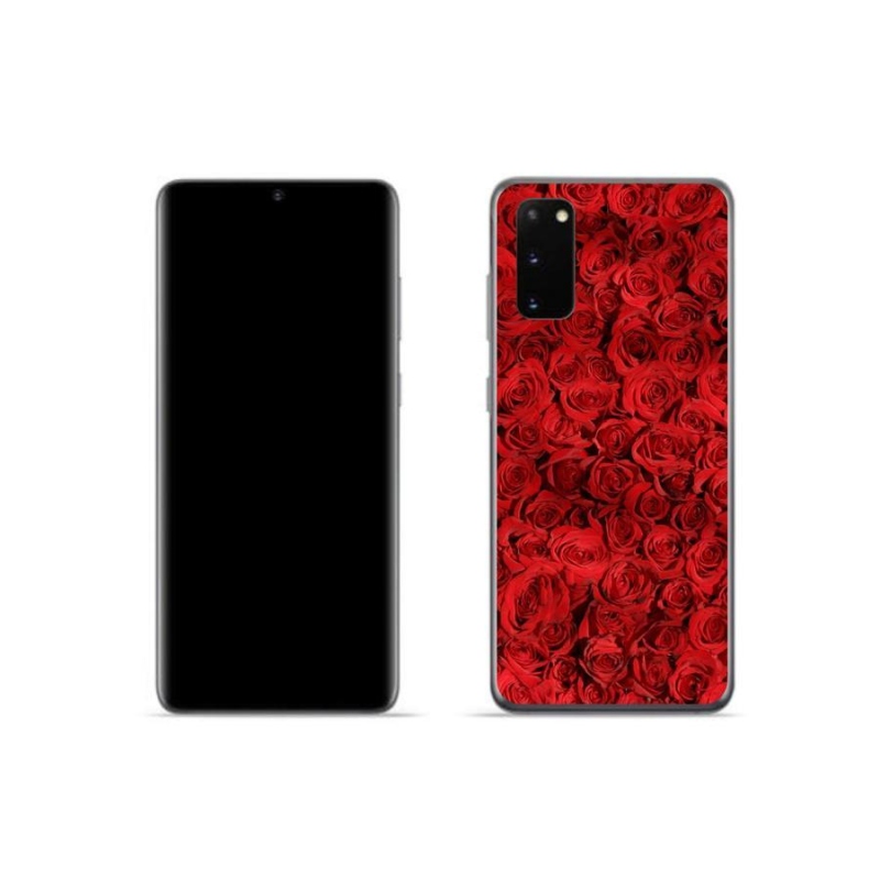 Gelový kryt mmCase na mobil Samsung Galaxy S20 - růže