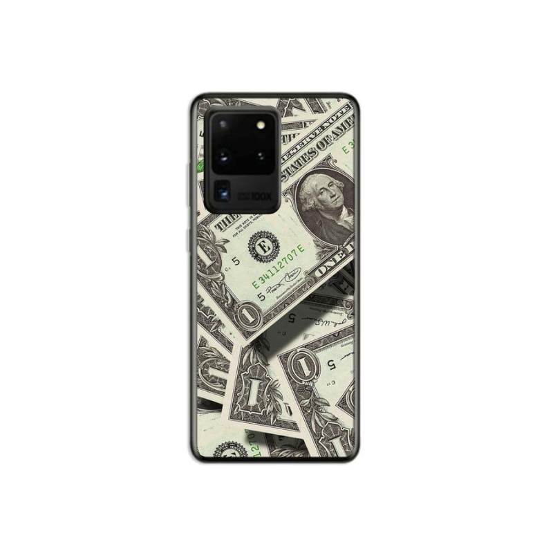 Gelový kryt mmCase na mobil Samsung Galaxy S20 Ultra - americký dolar