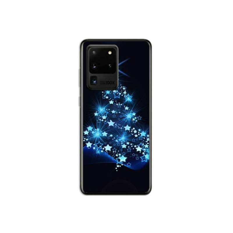 Gelový kryt mmCase na mobil Samsung Galaxy S20 Ultra - vánoční stromek