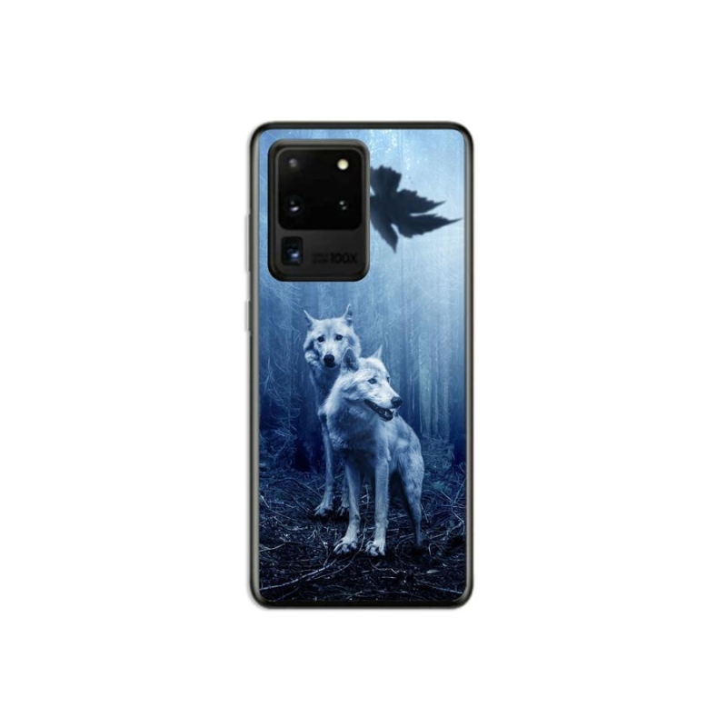 Gelový kryt mmCase na mobil Samsung Galaxy S20 Ultra - vlci v lese