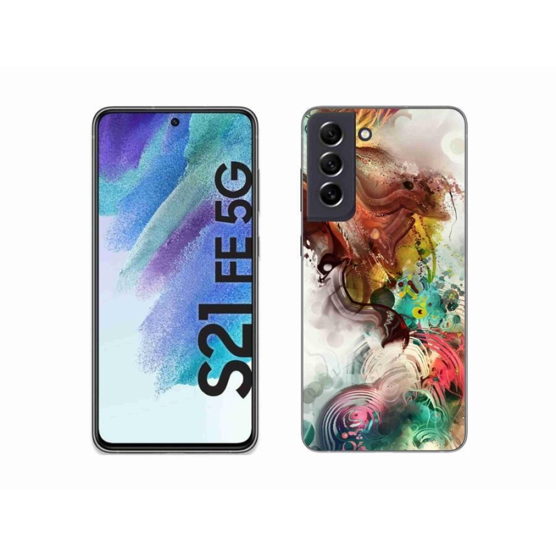 Gelový kryt mmCase na mobil Samsung Galaxy S21 FE 5G - abstrakt 1