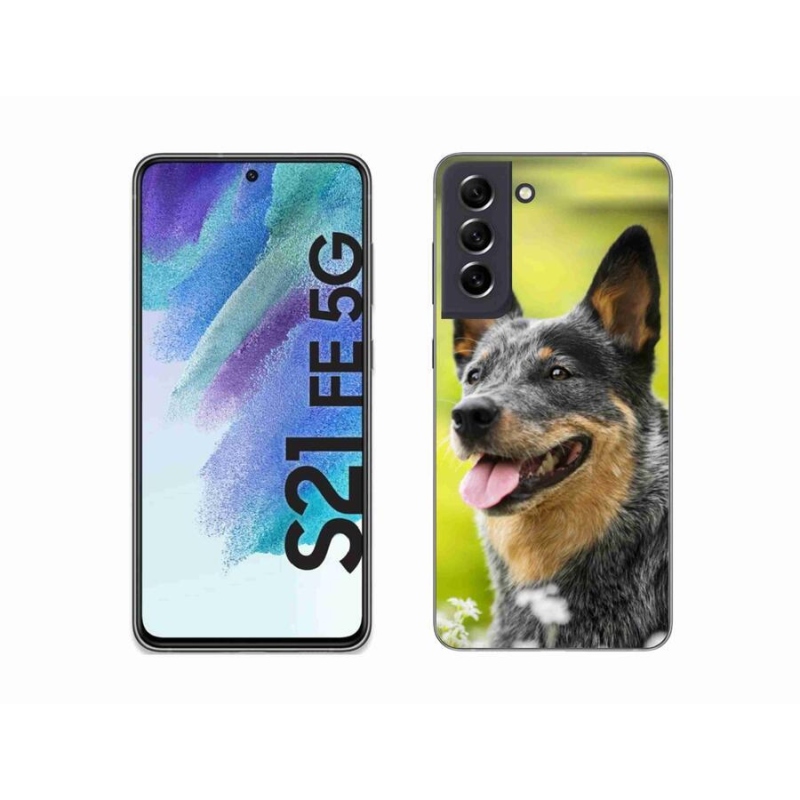Gelový kryt mmCase na mobil Samsung Galaxy S21 FE 5G - australský honácký pes