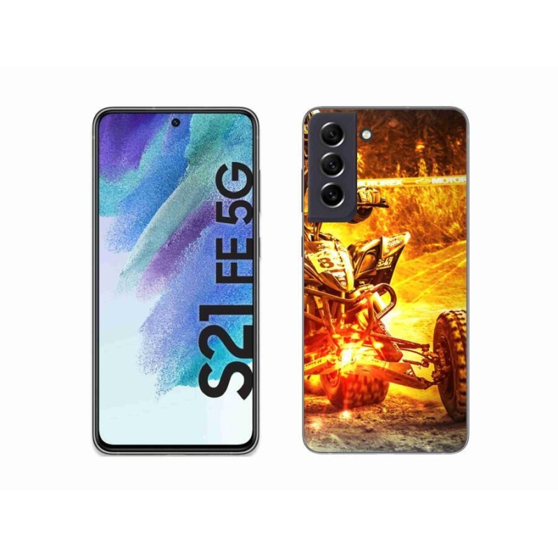 Gelový kryt mmCase na mobil Samsung Galaxy S21 FE 5G - čtyřkolka