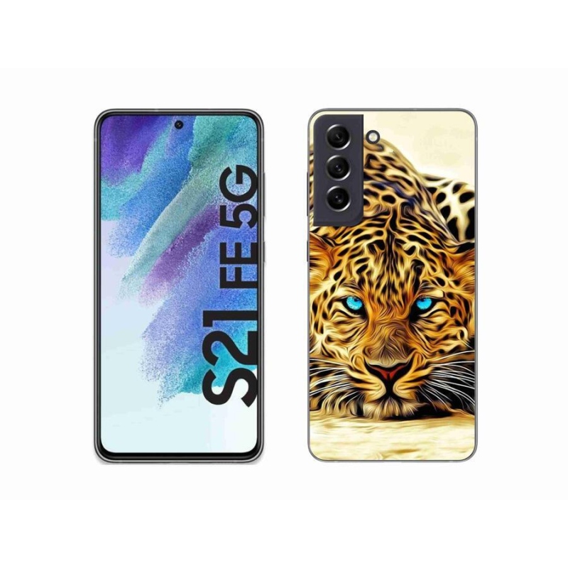 Gelový kryt mmCase na mobil Samsung Galaxy S21 FE 5G - kreslený tygr