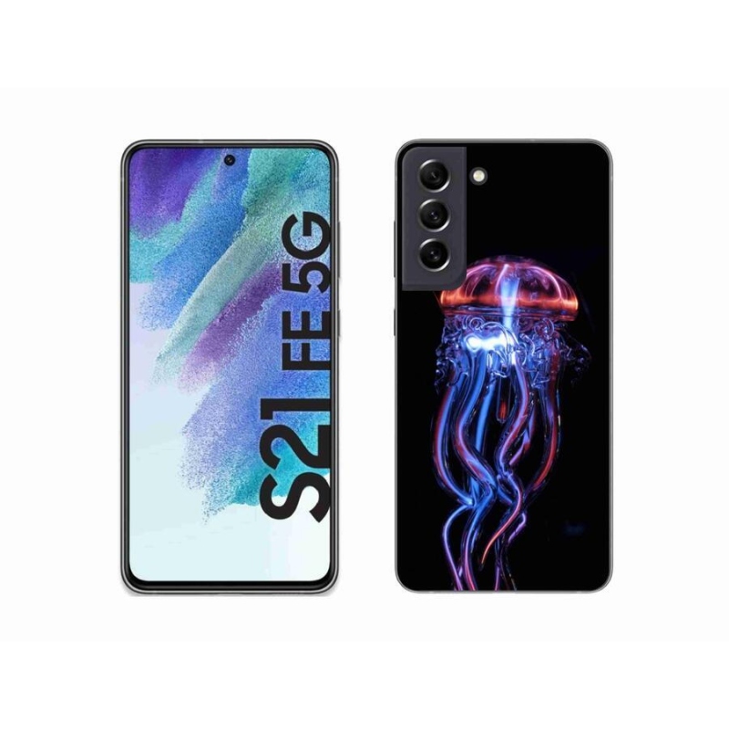 Gelový kryt mmCase na mobil Samsung Galaxy S21 FE 5G - medúza