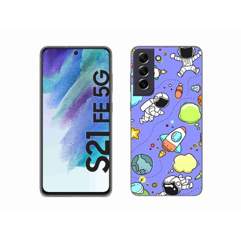 Gelový kryt mmCase na mobil Samsung Galaxy S21 FE 5G - vesmír