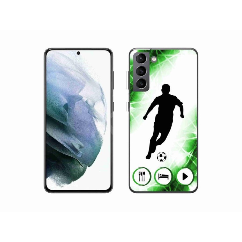 Gelový kryt mmCase na mobil Samsung Galaxy S21 - fotbalista