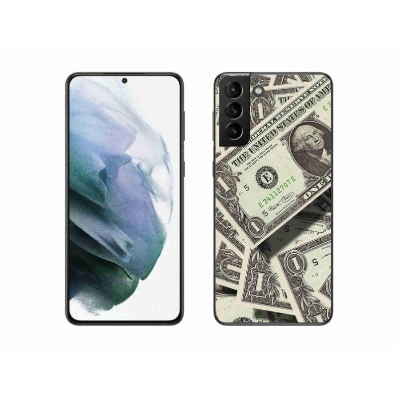 Gelový kryt mmCase na mobil Samsung Galaxy S21 Plus - americký dolar