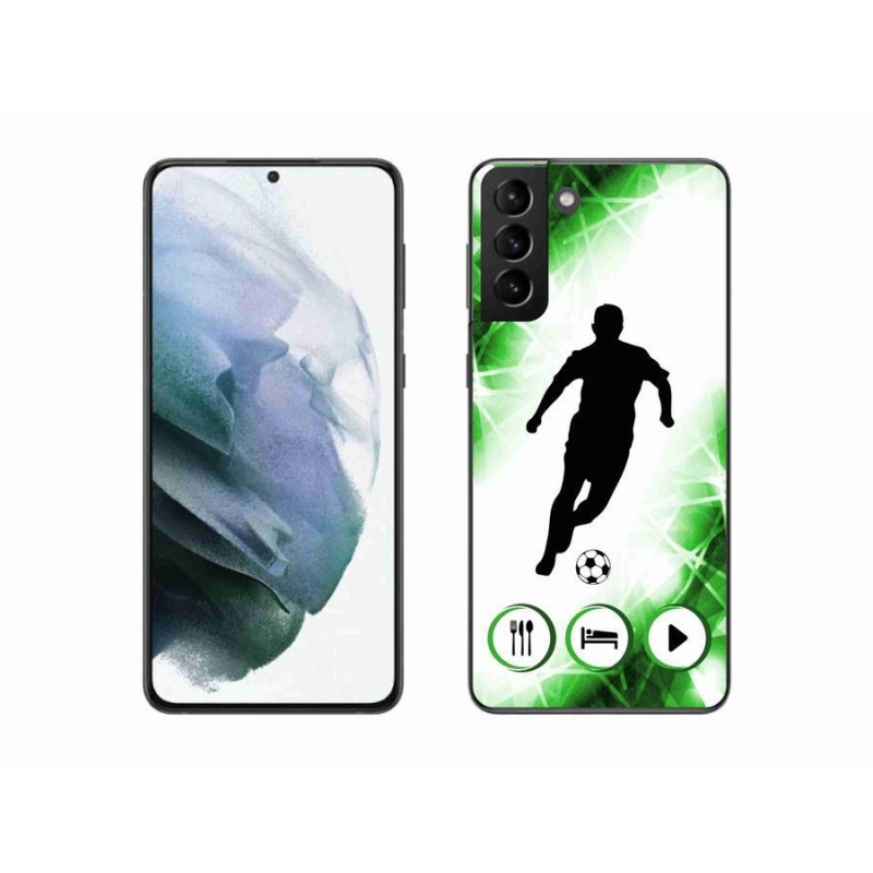 Gelový kryt mmCase na mobil Samsung Galaxy S21 Plus - fotbalista