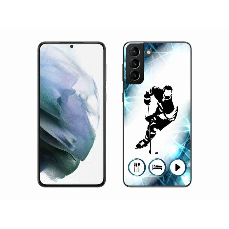 Gelový kryt mmCase na mobil Samsung Galaxy S21 Plus - hokej 1