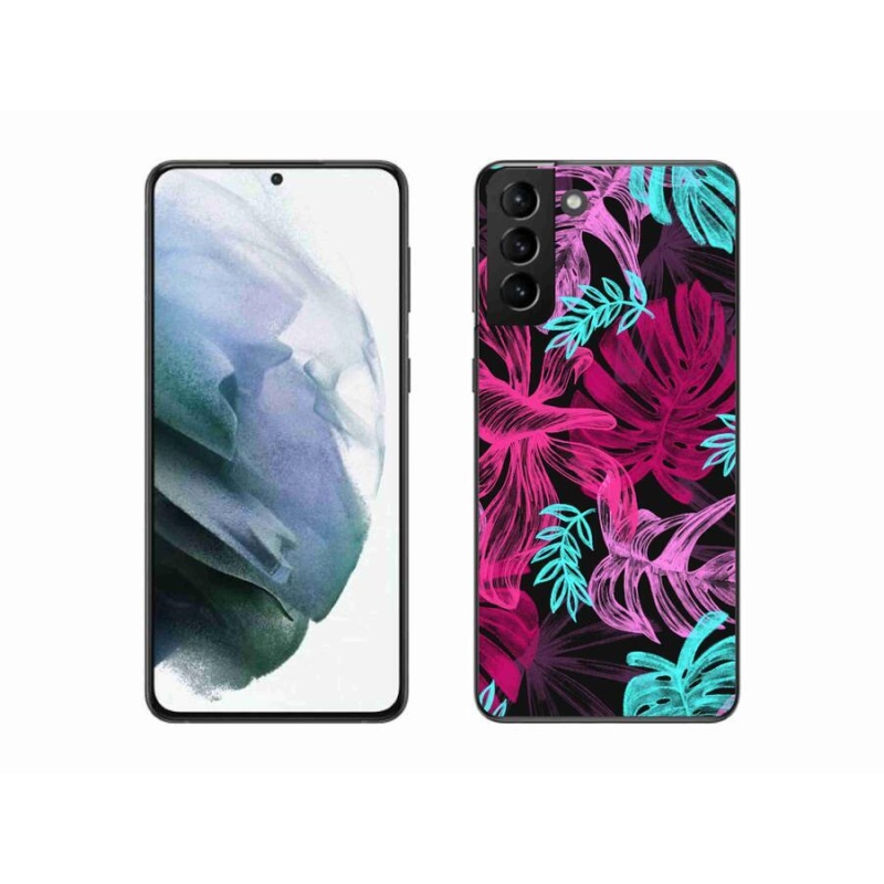 Gelový kryt mmCase na mobil Samsung Galaxy S21 Plus - květiny 1