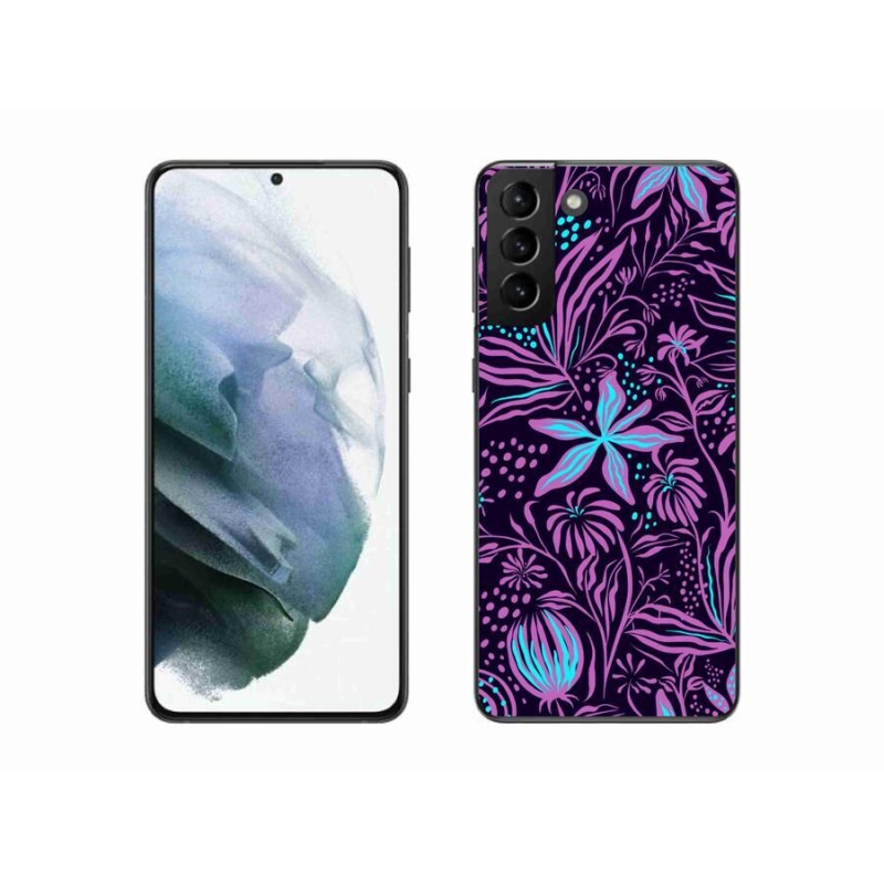 Gelový kryt mmCase na mobil Samsung Galaxy S21 Plus - květiny 2