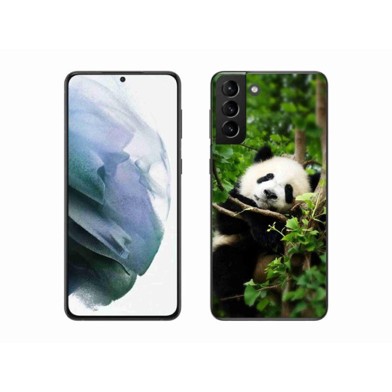 Gelový kryt mmCase na mobil Samsung Galaxy S21 Plus - panda