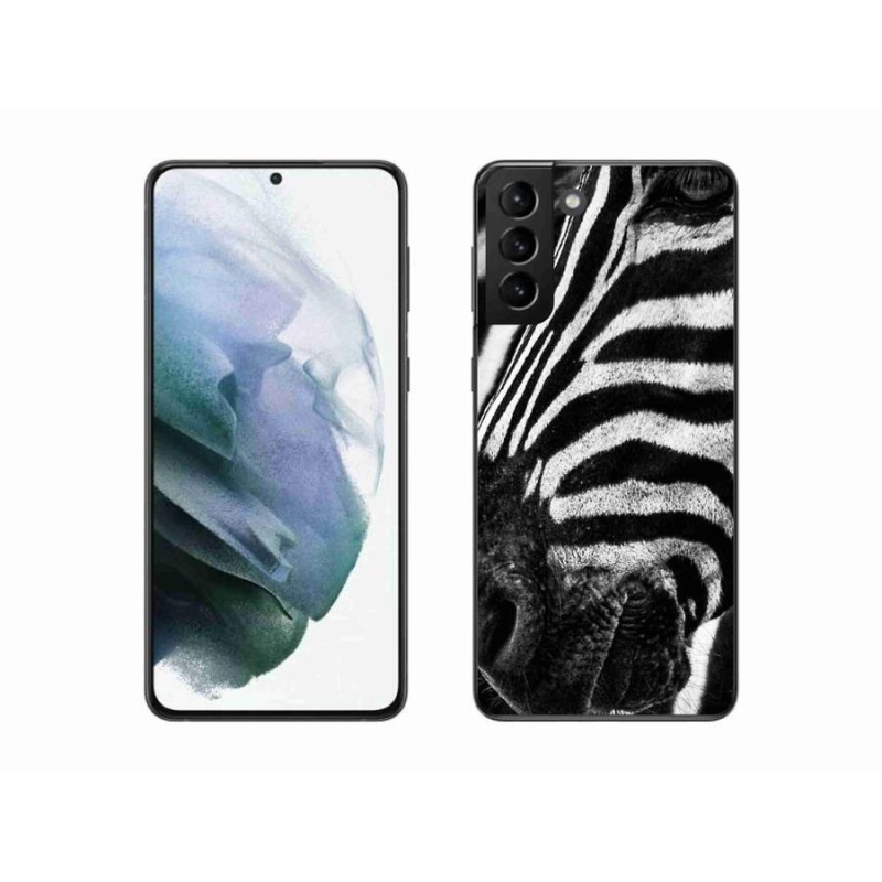Gelový kryt mmCase na mobil Samsung Galaxy S21 Plus - zebra