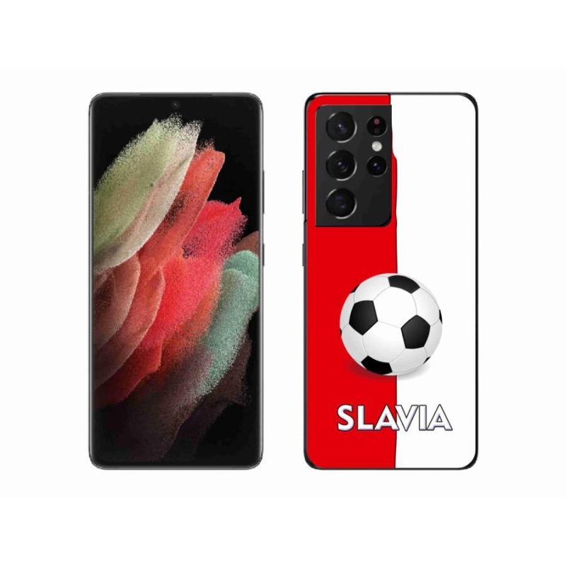Gelový kryt mmCase na mobil Samsung Galaxy S21 Ultra 5G - fotbal 2
