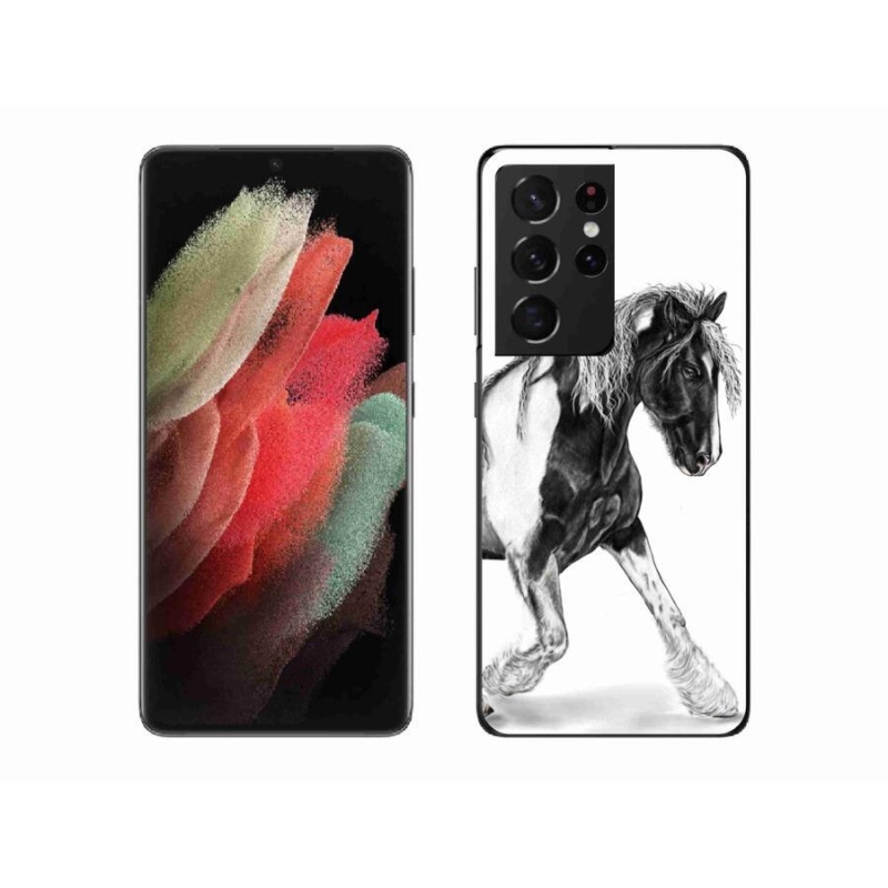 Gelový kryt mmCase na mobil Samsung Galaxy S21 Ultra 5G - kůň