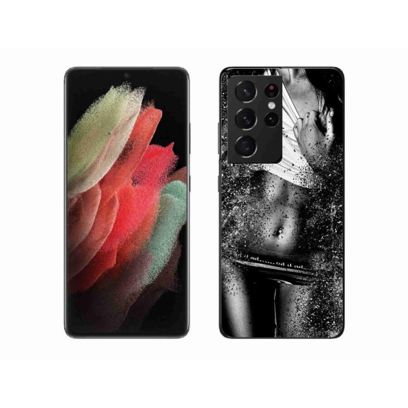 Gelový kryt mmCase na mobil Samsung Galaxy S21 Ultra 5G - sexy žena 1