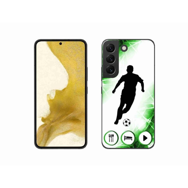 Gelový kryt mmCase na mobil Samsung Galaxy S22 5G - fotbalista