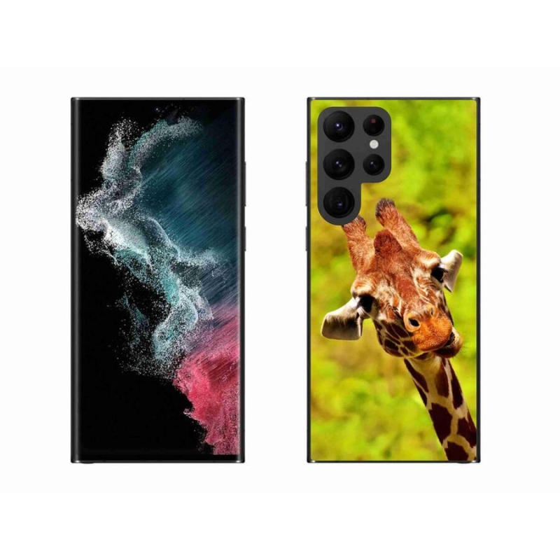 Gelový kryt mmCase na mobil Samsung Galaxy S22 Ultra 5G - žirafa
