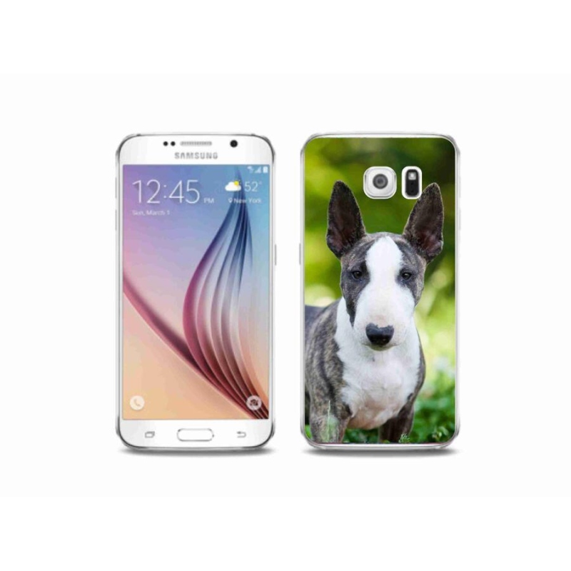 Gelový kryt mmCase na mobil Samsung Galaxy S6 - anglický bulteriér