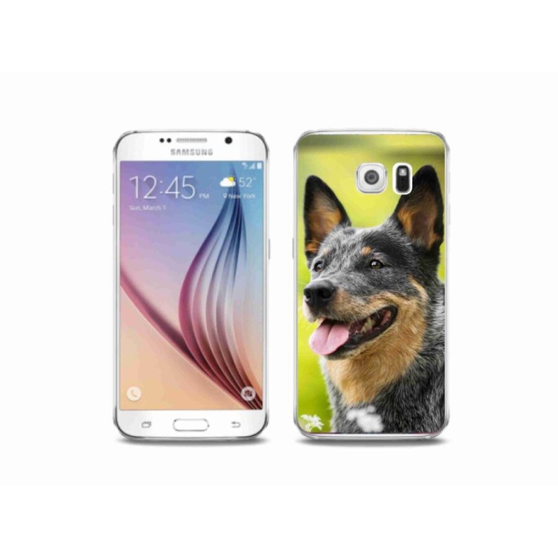 Gelový kryt mmCase na mobil Samsung Galaxy S6 - australský honácký pes