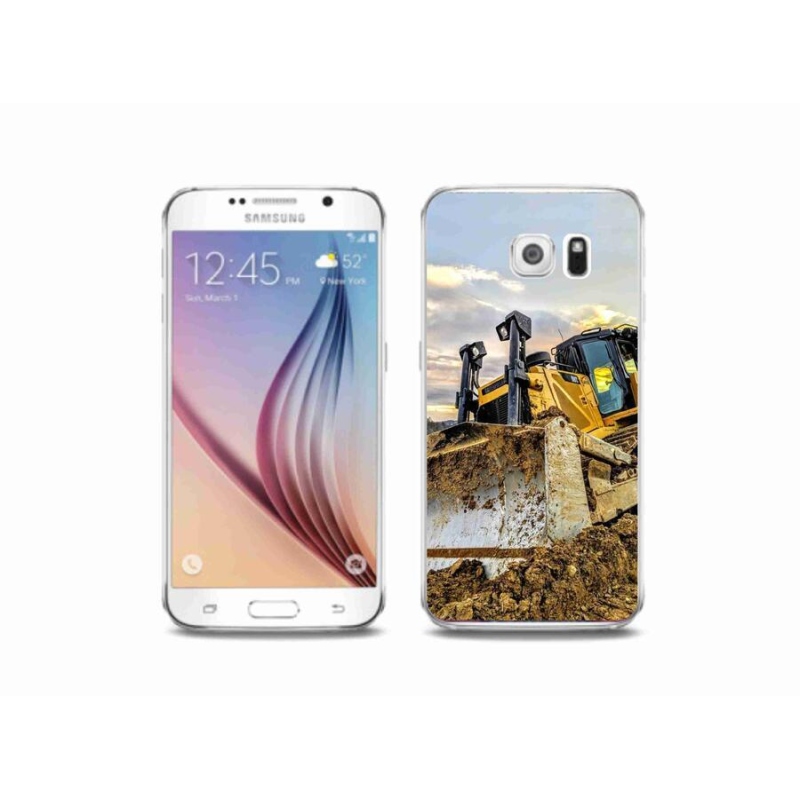 Gelový kryt mmCase na mobil Samsung Galaxy S6 - bagr
