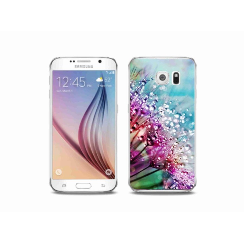 Gelový kryt mmCase na mobil Samsung Galaxy S6 - barevné květy