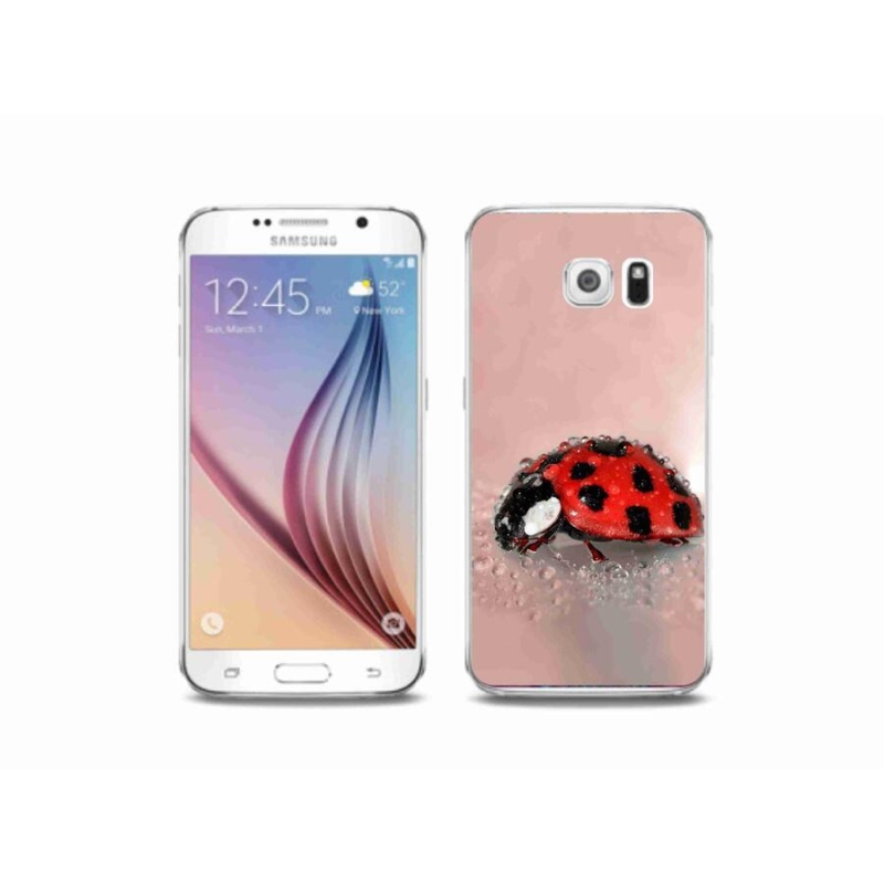 Gelový kryt mmCase na mobil Samsung Galaxy S6 - beruška