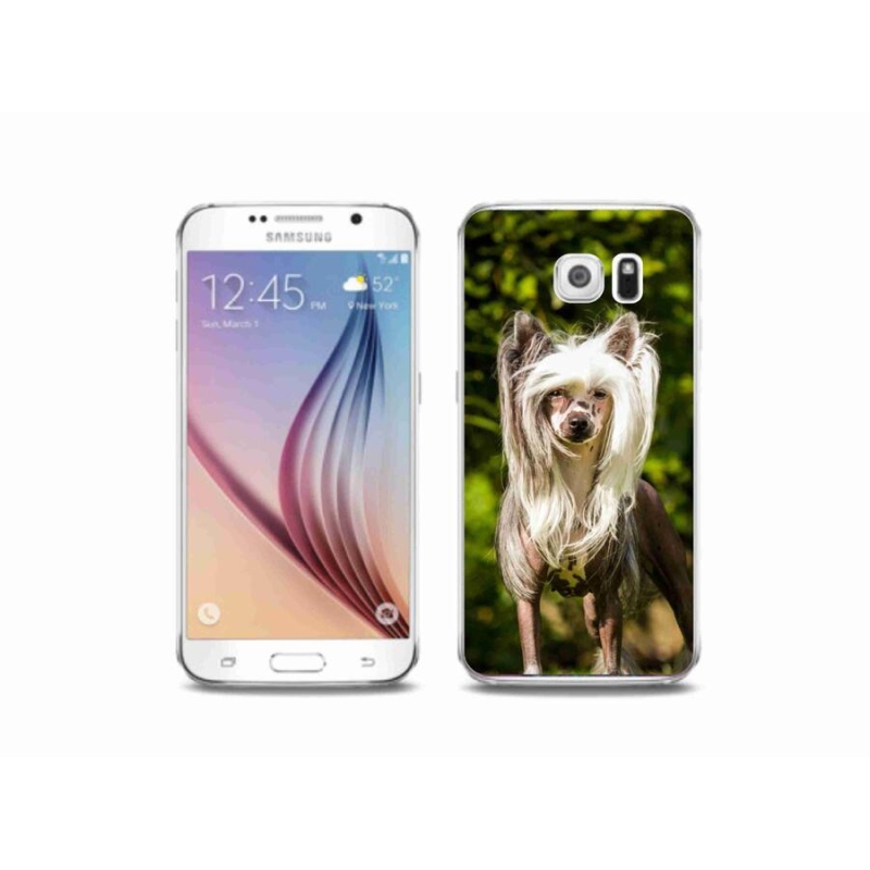 Gelový kryt mmCase na mobil Samsung Galaxy S6 - čínský chocholatý pes