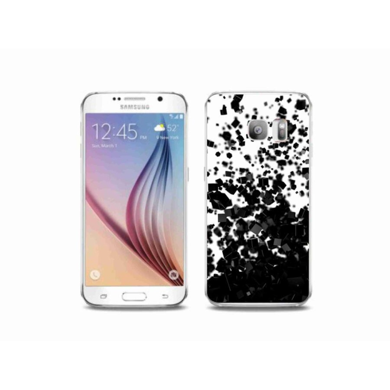 Gelový kryt mmCase na mobil Samsung Galaxy S6 Edge - abstraktní vzor 1